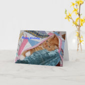 Carte Joyeux anniversaire (Fleur jaune)