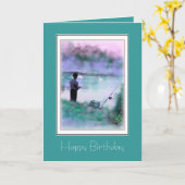 Carte Joyeux anniversaire (Fleur jaune)