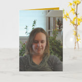 Carte Joyeux anniversaire (Fleur jaune)