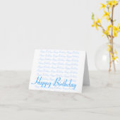 Carte Joyeux anniversaire (Fleur jaune)