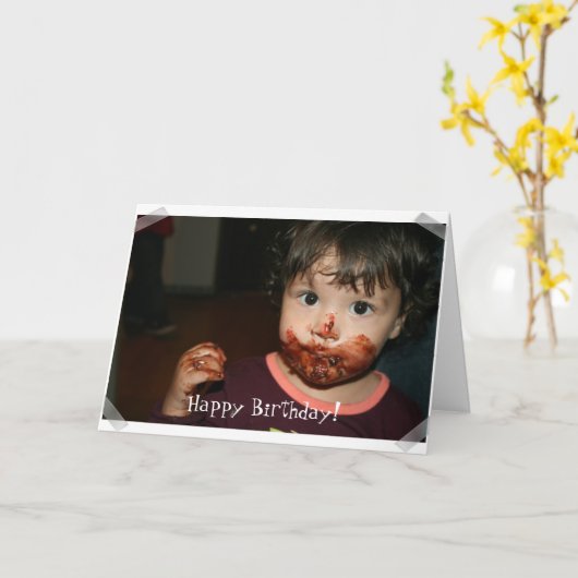 Carte Joyeux anniversaire ! (Fleur jaune)