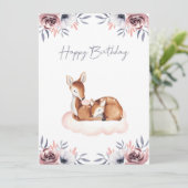 Carte Joyeux anniversaire (Debout devant)