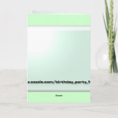 Carte Joyeux anniversaire (Dos)