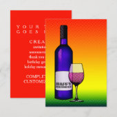 Carte joyeux anniversaire (Devant / Derrière)