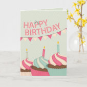 Carte Joyeux anniversaire (Fleur jaune)