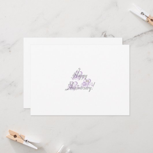 Carte Joyeux anniversaire (Devant/Arrière en situation)