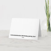 Carte Joyeux anniversaire (Dos)