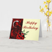 Carte Joyeux anniversaire (Fleur jaune)