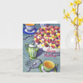 Carte Joyeux anniversaire (Fleur jaune)
