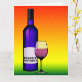 Carte joyeux anniversaire (Fleur jaune)