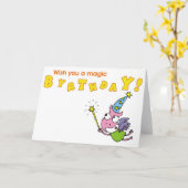 Carte Joyeux anniversaire ! (Fleur jaune)