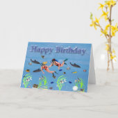 Carte Joyeux anniversaire (Fleur jaune)