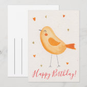 Carte Joyeux Anniversaire (Devant / Derrière)