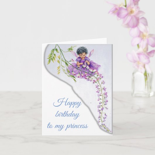 Carte Joyeux anniversaire (Orchidée)