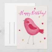 Carte Joyeux Anniversaire (Devant / Derrière)