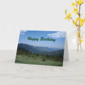 Carte Joyeux anniversaire (Fleur jaune)