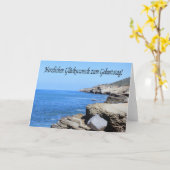 Carte Joyeux anniversaire (Fleur jaune)