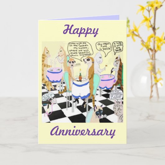 Carte Joyeux Anniversaire (Fleur jaune)