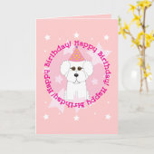 Carte Joyeux anniversaire (Fleur jaune)