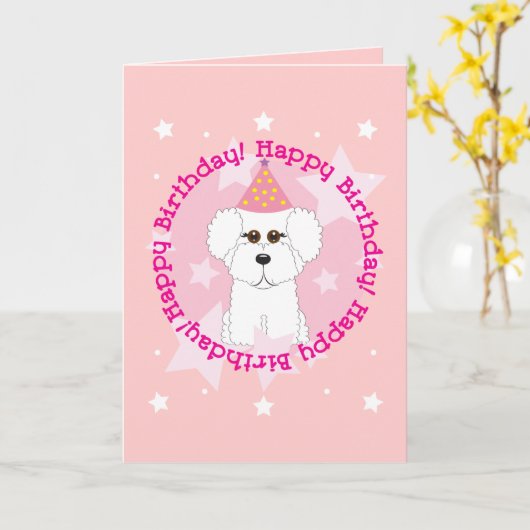 Carte Joyeux anniversaire (Fleur jaune)