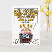 Carte Joyeux anniversaire (Fleur jaune)