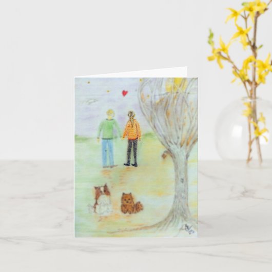 Carte Joyeux anniversaire (Fleur jaune)