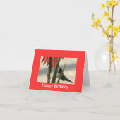 Carte "Joyeux anniversaire" (Fleur jaune)