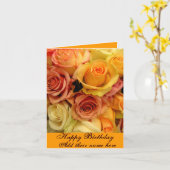Carte Joyeux Anniversaire (Fleur jaune)