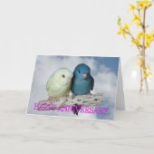 Carte Joyeux anniversaire (Fleur jaune)