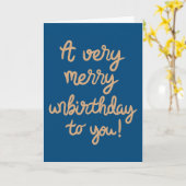 Carte Joyeux anniversaire (Fleur jaune)