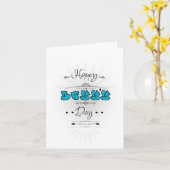 Carte Joyeux anniversaire (Fleur jaune)