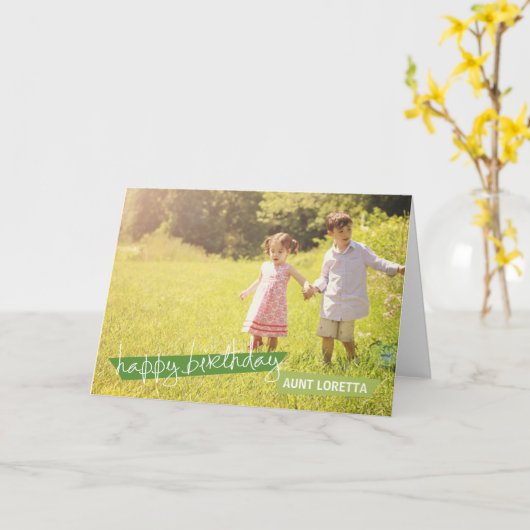 Carte Joyeux anniversaire ! (Fleur jaune)