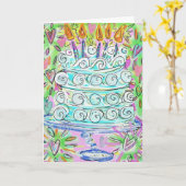 Carte Joyeux anniversaire ! (Fleur jaune)