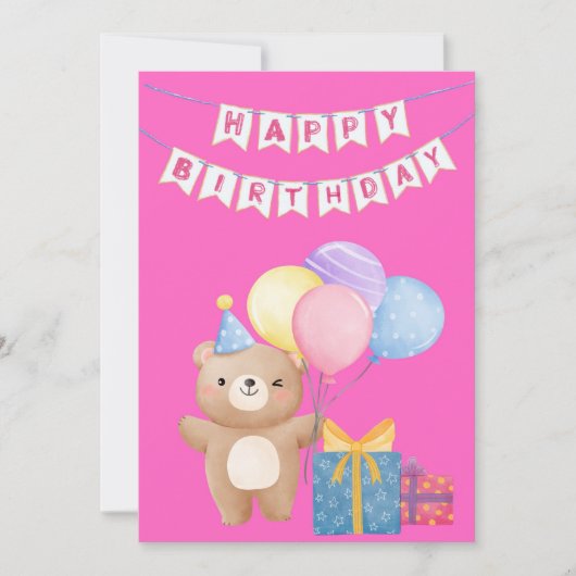 Carte Joyeux anniversaire (Devant)