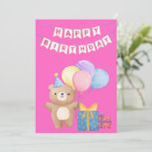 Carte Joyeux anniversaire (Debout devant)