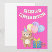 Carte Joyeux anniversaire (Devant / Derrière)