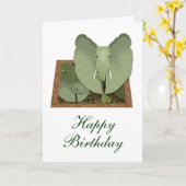 Carte Joyeux anniversaire (Fleur jaune)