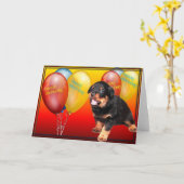 Carte Joyeux anniversaire (Fleur jaune)