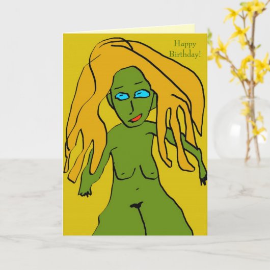 Carte Joyeux anniversaire ! (Fleur jaune)