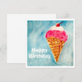 Carte Joyeux Anniversaire (Devant / Derrière)