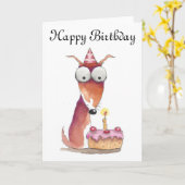 Carte Joyeux anniversaire (Fleur jaune)