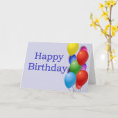 Carte Joyeux anniversaire (Fleur jaune)