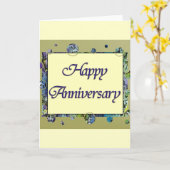 Carte Joyeux anniversaire (Fleur jaune)