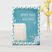 Carte Joyeux anniversaire (Fleur jaune)