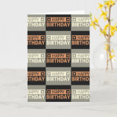 Carte Joyeux anniversaire (Fleur jaune)