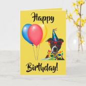 Carte Joyeux Anniversaire ! (Fleur jaune)