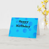 Carte Joyeux anniversaire (Fleur jaune)