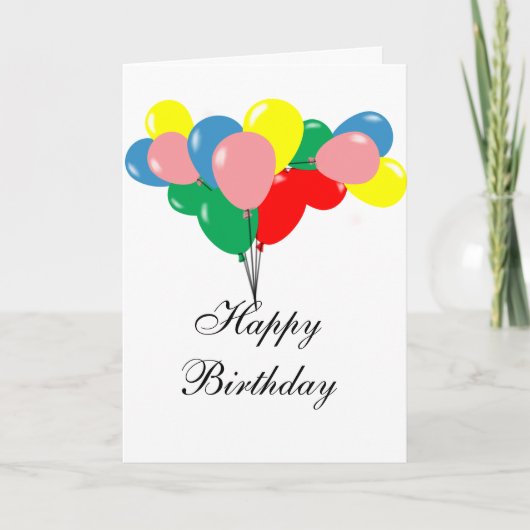 Carte Joyeux anniversaire (Devant)