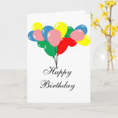 Carte Joyeux anniversaire (Fleur jaune)