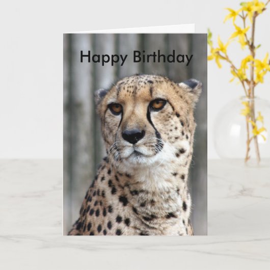 Carte Joyeux anniversaire (Fleur jaune)